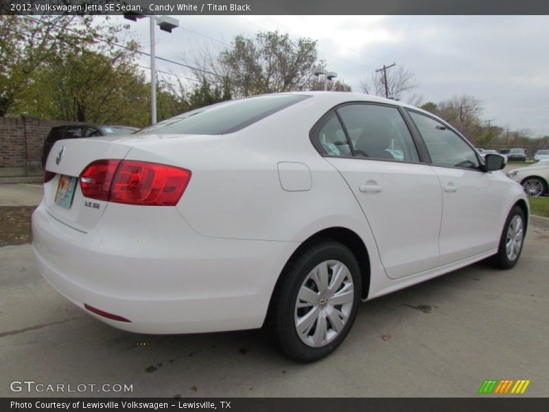 Candy White / Titan Black 2012 Volkswagen Jetta SE Sedan