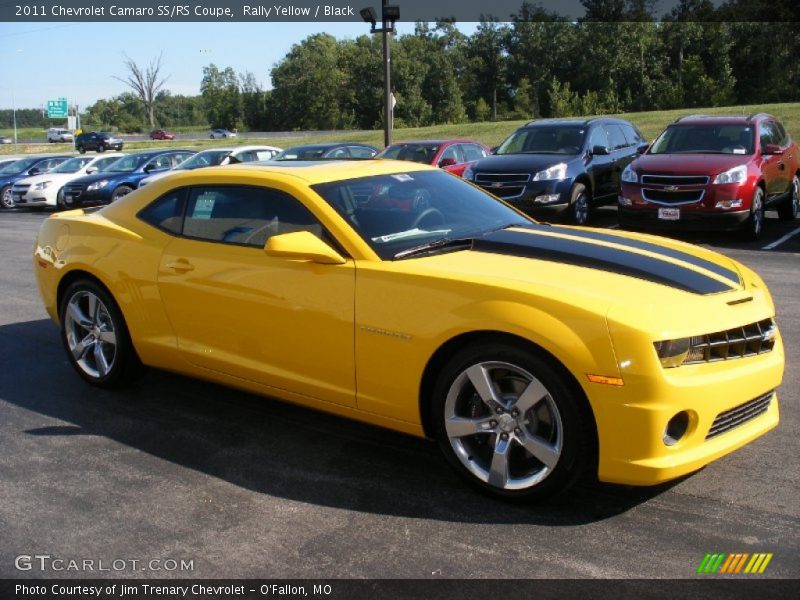Rally Yellow / Black 2011 Chevrolet Camaro SS/RS Coupe