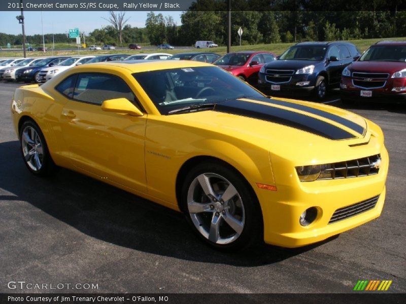 Rally Yellow / Black 2011 Chevrolet Camaro SS/RS Coupe
