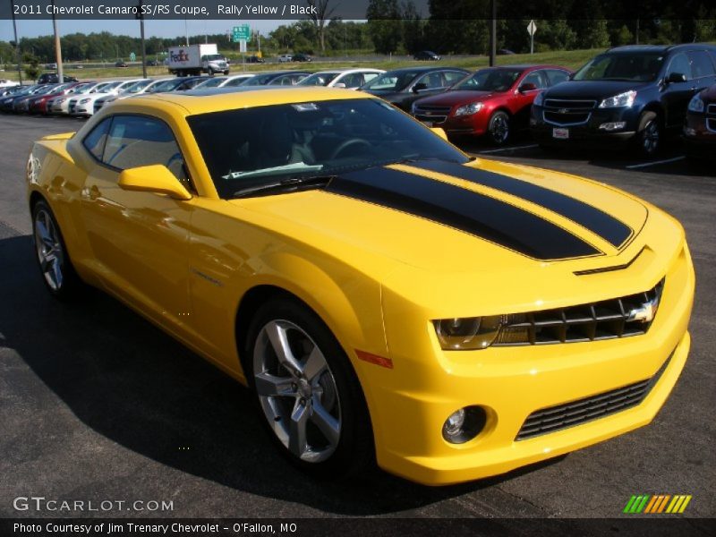 Rally Yellow / Black 2011 Chevrolet Camaro SS/RS Coupe