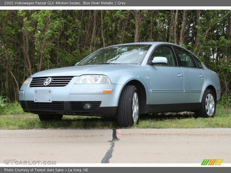 Blue Silver Metallic / Grey 2002 Volkswagen Passat GLX 4Motion Sedan