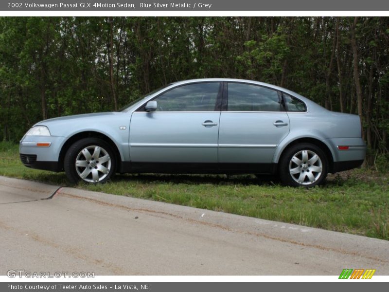 Blue Silver Metallic / Grey 2002 Volkswagen Passat GLX 4Motion Sedan