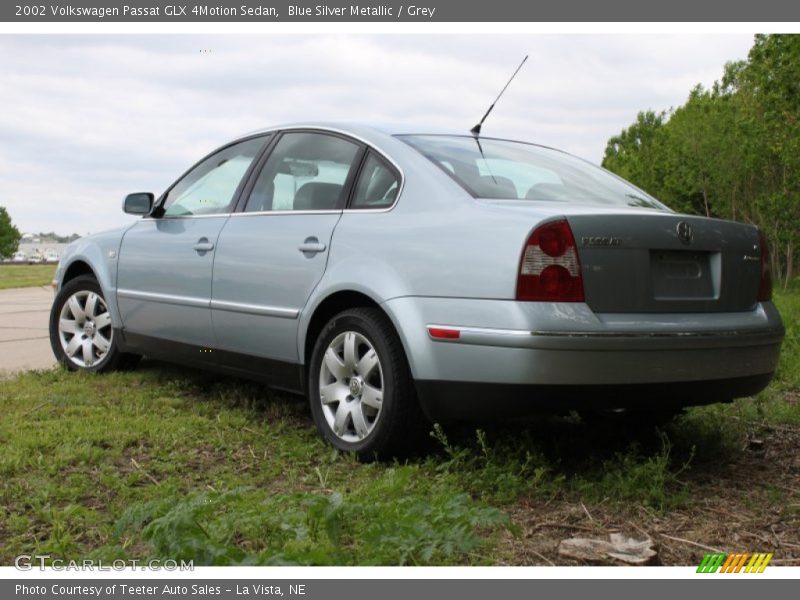 Blue Silver Metallic / Grey 2002 Volkswagen Passat GLX 4Motion Sedan