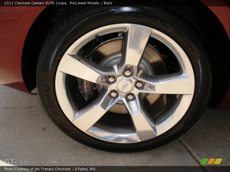 Red Jewel Metallic / Black 2011 Chevrolet Camaro SS/RS Coupe