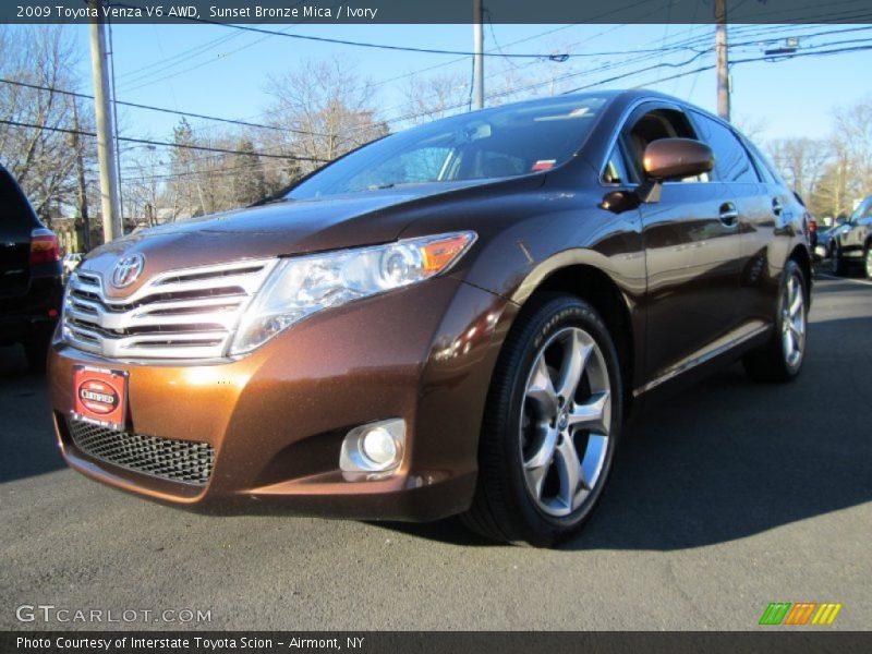Sunset Bronze Mica / Ivory 2009 Toyota Venza V6 AWD