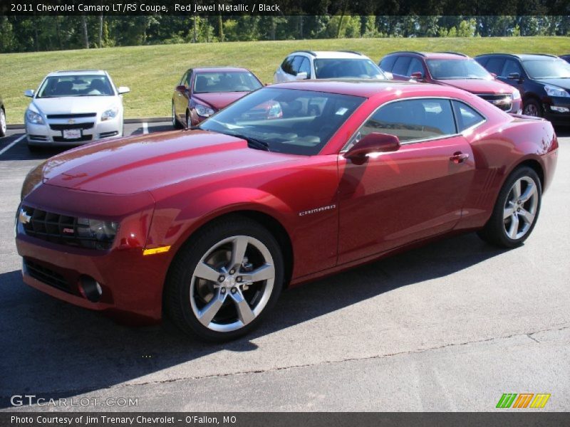 Red Jewel Metallic / Black 2011 Chevrolet Camaro LT/RS Coupe