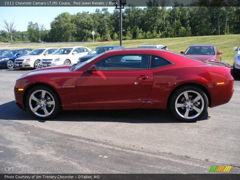 Red Jewel Metallic / Black 2011 Chevrolet Camaro LT/RS Coupe