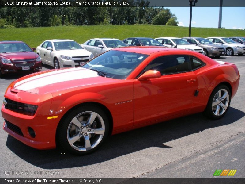 Inferno Orange Metallic / Black 2010 Chevrolet Camaro SS/RS Coupe