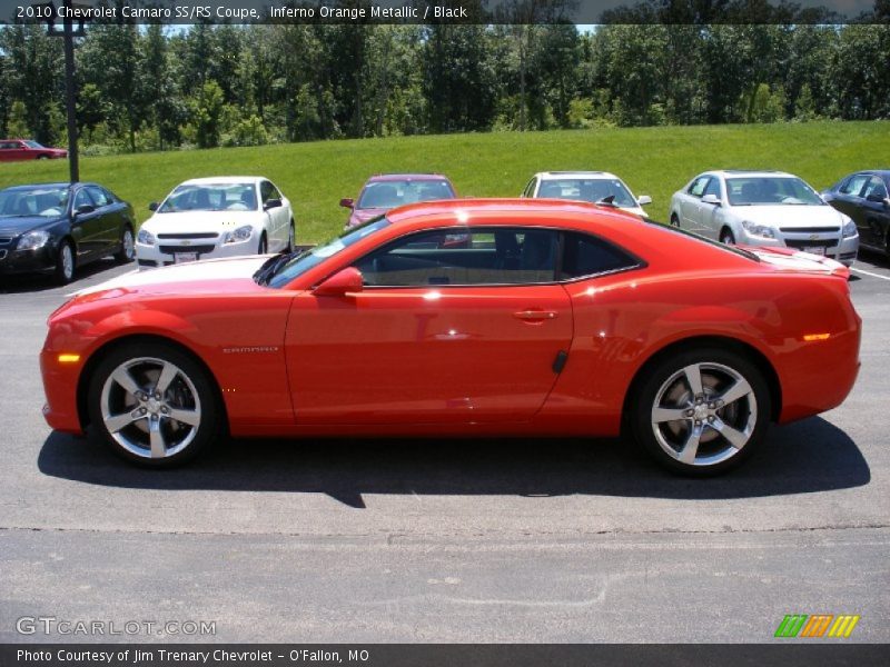 Inferno Orange Metallic / Black 2010 Chevrolet Camaro SS/RS Coupe