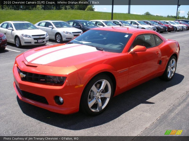 Inferno Orange Metallic / Black 2010 Chevrolet Camaro SS/RS Coupe
