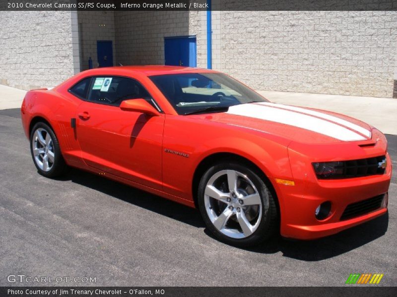 Inferno Orange Metallic / Black 2010 Chevrolet Camaro SS/RS Coupe