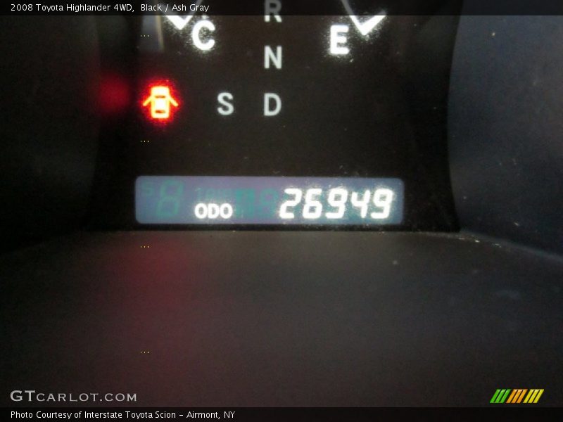 Black / Ash Gray 2008 Toyota Highlander 4WD