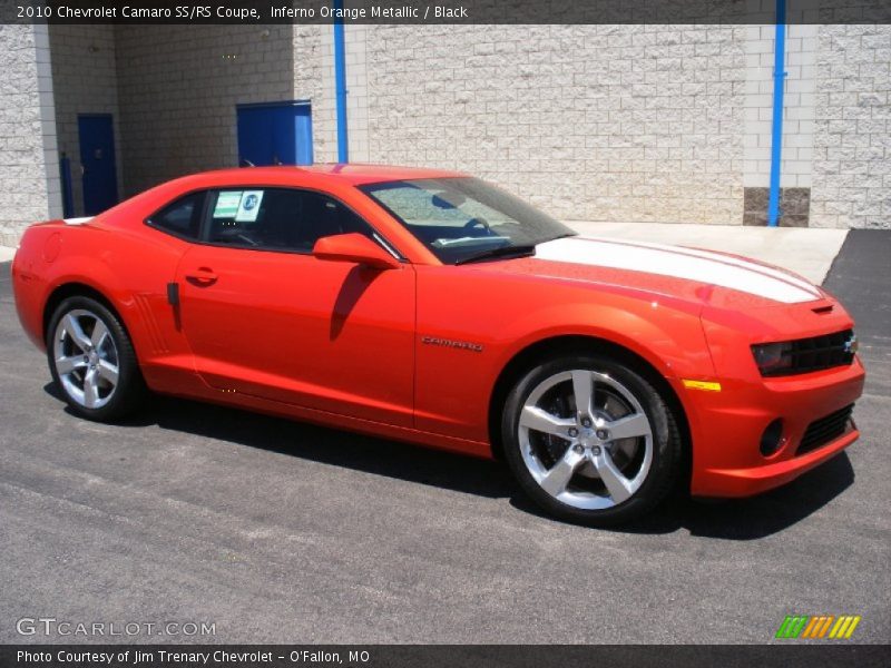 Inferno Orange Metallic / Black 2010 Chevrolet Camaro SS/RS Coupe