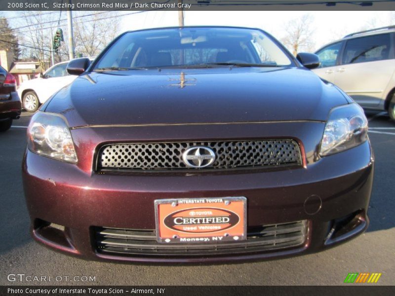 Sizzling Crimson Red Mica / Dark Charcoal Gray 2008 Scion tC