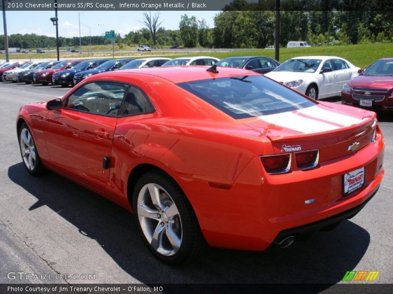 Inferno Orange Metallic / Black 2010 Chevrolet Camaro SS/RS Coupe