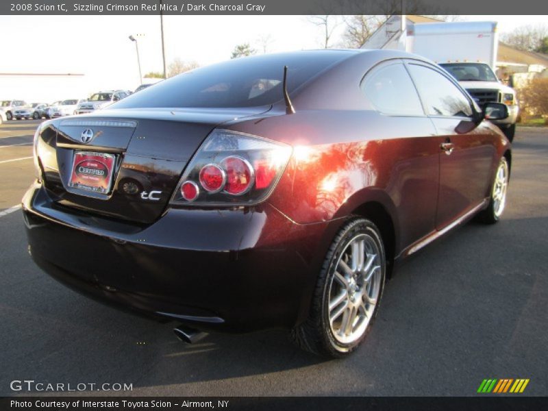 Sizzling Crimson Red Mica / Dark Charcoal Gray 2008 Scion tC