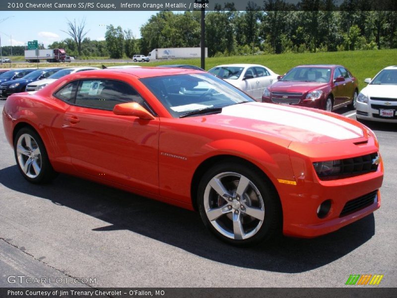 Inferno Orange Metallic / Black 2010 Chevrolet Camaro SS/RS Coupe