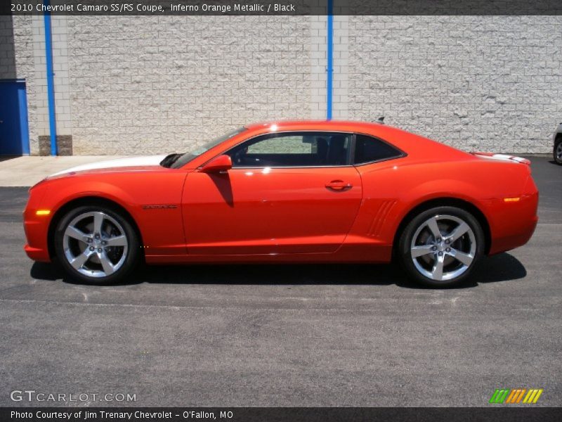 Inferno Orange Metallic / Black 2010 Chevrolet Camaro SS/RS Coupe