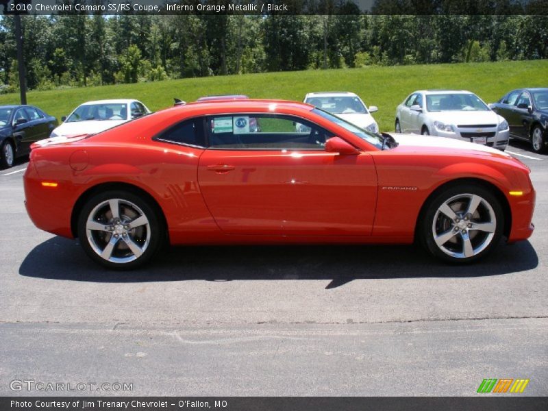 Inferno Orange Metallic / Black 2010 Chevrolet Camaro SS/RS Coupe