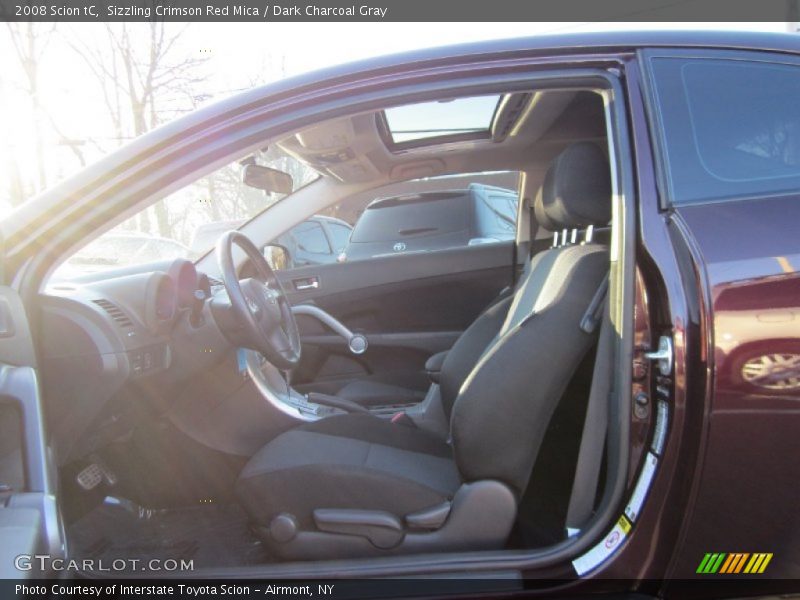 Sizzling Crimson Red Mica / Dark Charcoal Gray 2008 Scion tC