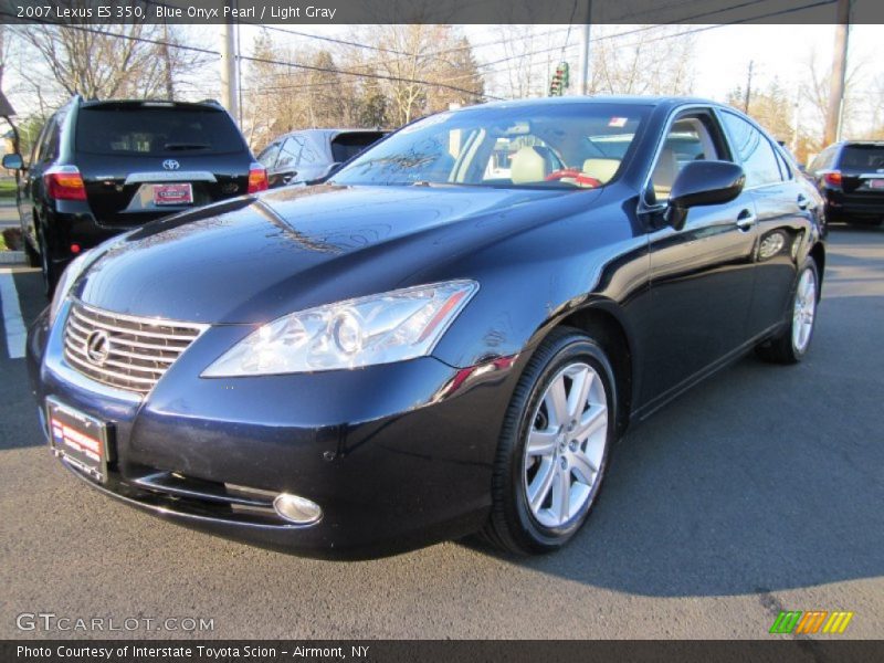 Blue Onyx Pearl / Light Gray 2007 Lexus ES 350