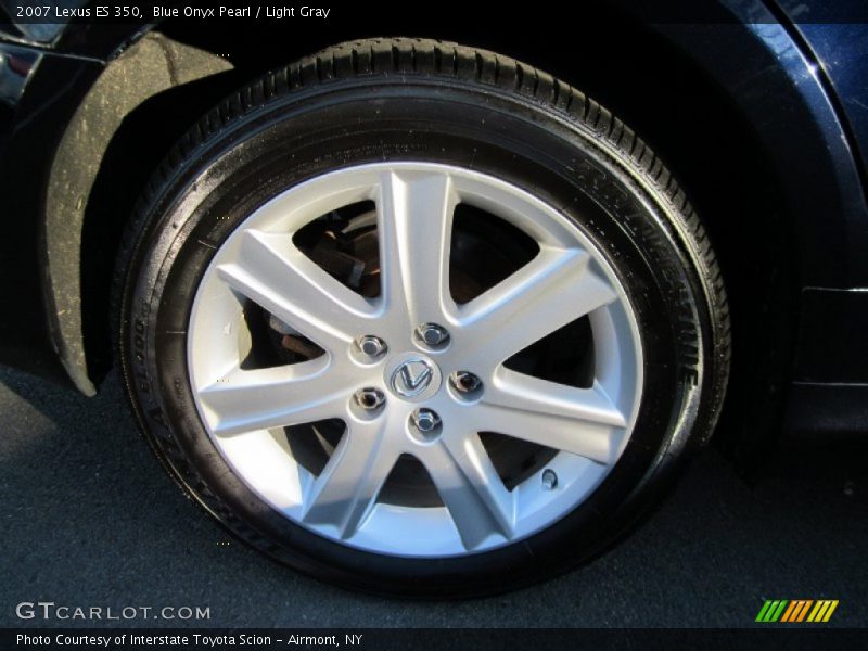 Blue Onyx Pearl / Light Gray 2007 Lexus ES 350
