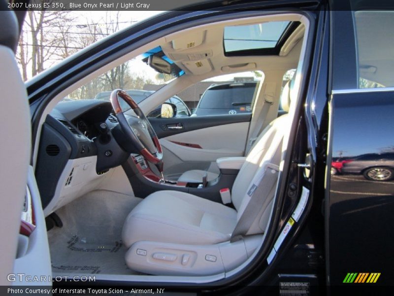 Blue Onyx Pearl / Light Gray 2007 Lexus ES 350