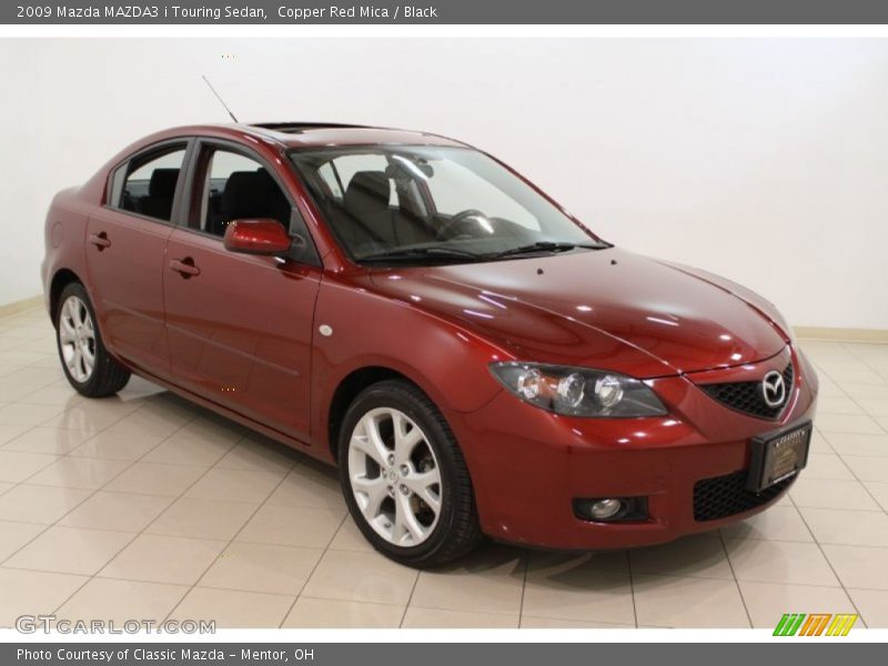 Copper Red Mica / Black 2009 Mazda MAZDA3 i Touring Sedan