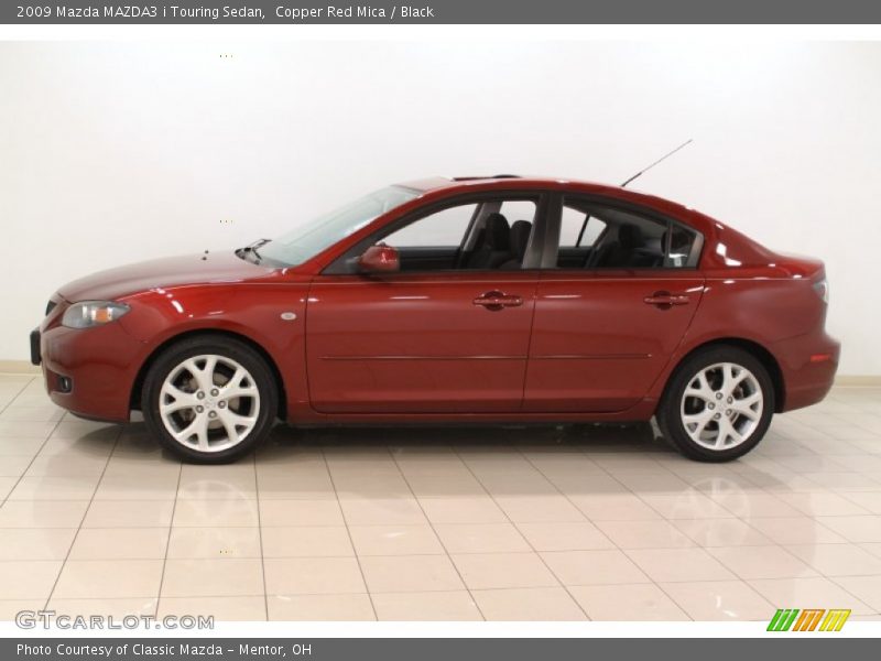 Copper Red Mica / Black 2009 Mazda MAZDA3 i Touring Sedan
