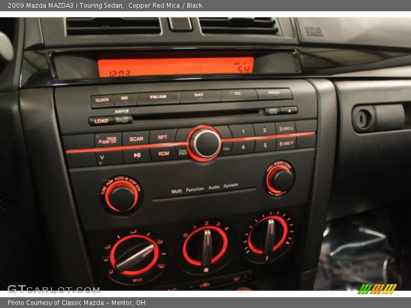 Copper Red Mica / Black 2009 Mazda MAZDA3 i Touring Sedan