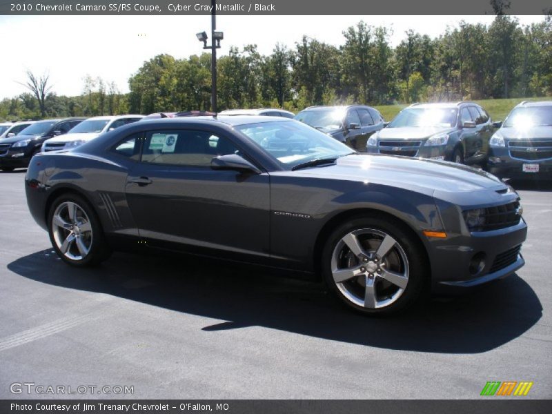 Cyber Gray Metallic / Black 2010 Chevrolet Camaro SS/RS Coupe