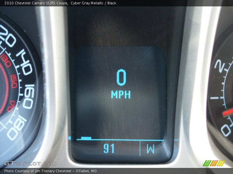 Cyber Gray Metallic / Black 2010 Chevrolet Camaro SS/RS Coupe