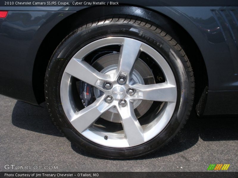 Cyber Gray Metallic / Black 2010 Chevrolet Camaro SS/RS Coupe