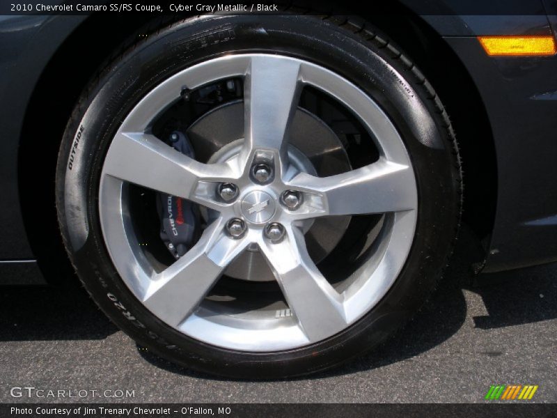 Cyber Gray Metallic / Black 2010 Chevrolet Camaro SS/RS Coupe