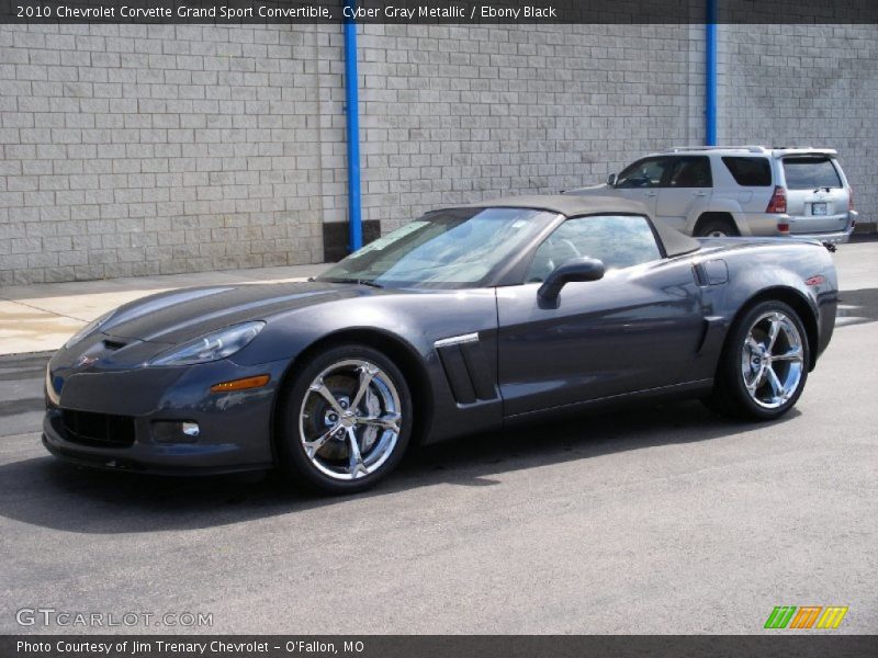 Cyber Gray Metallic / Ebony Black 2010 Chevrolet Corvette Grand Sport Convertible