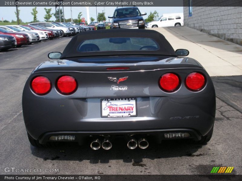 Cyber Gray Metallic / Ebony Black 2010 Chevrolet Corvette Grand Sport Convertible