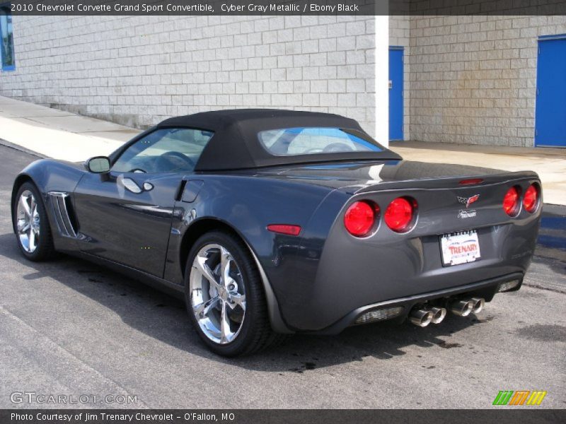 Cyber Gray Metallic / Ebony Black 2010 Chevrolet Corvette Grand Sport Convertible