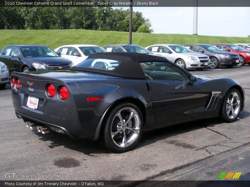 Cyber Gray Metallic / Ebony Black 2010 Chevrolet Corvette Grand Sport Convertible