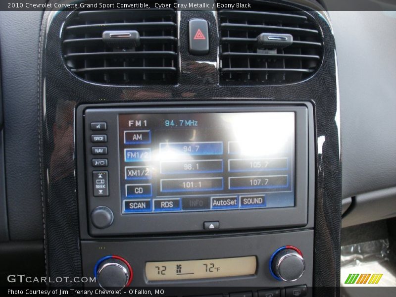 Cyber Gray Metallic / Ebony Black 2010 Chevrolet Corvette Grand Sport Convertible