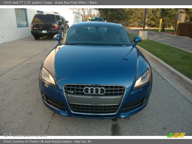 Aruba Blue Pearl Effect / Black 2009 Audi TT 2.0T quattro Coupe