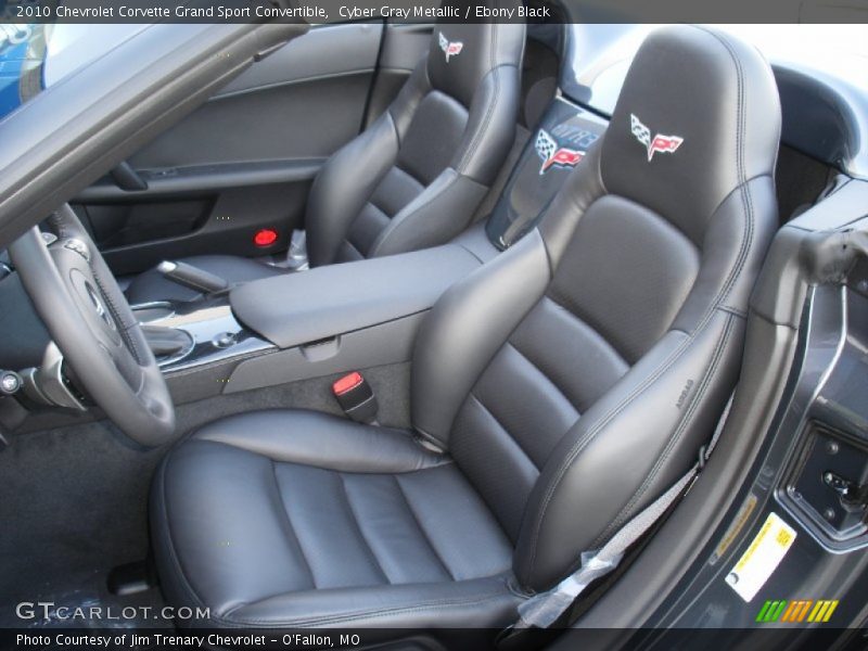 Cyber Gray Metallic / Ebony Black 2010 Chevrolet Corvette Grand Sport Convertible