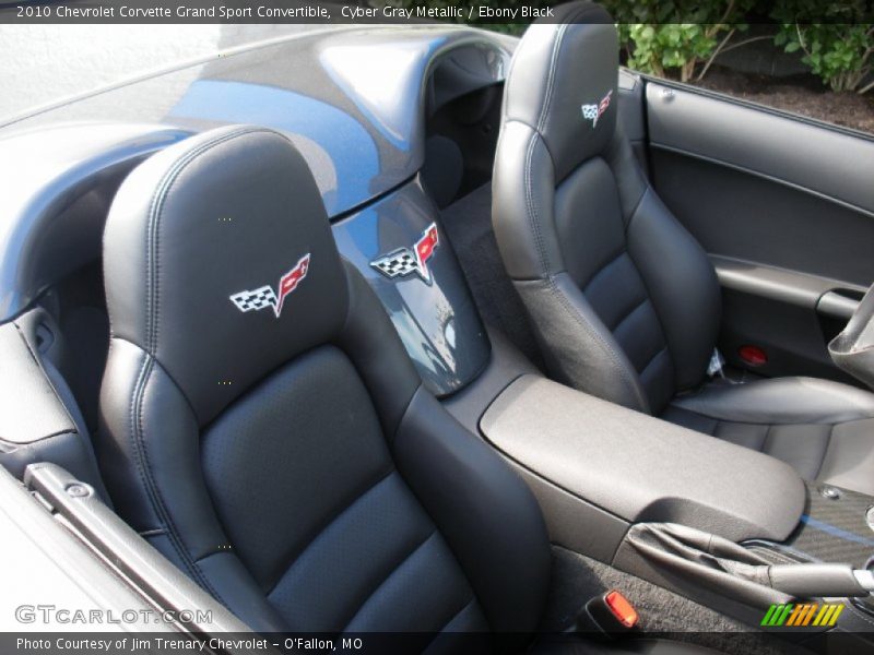 Cyber Gray Metallic / Ebony Black 2010 Chevrolet Corvette Grand Sport Convertible