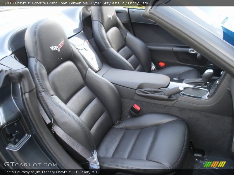 Cyber Gray Metallic / Ebony Black 2010 Chevrolet Corvette Grand Sport Convertible