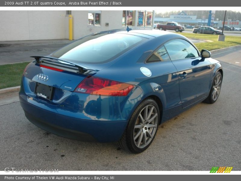 Aruba Blue Pearl Effect / Black 2009 Audi TT 2.0T quattro Coupe