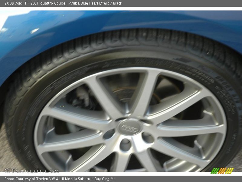 Aruba Blue Pearl Effect / Black 2009 Audi TT 2.0T quattro Coupe