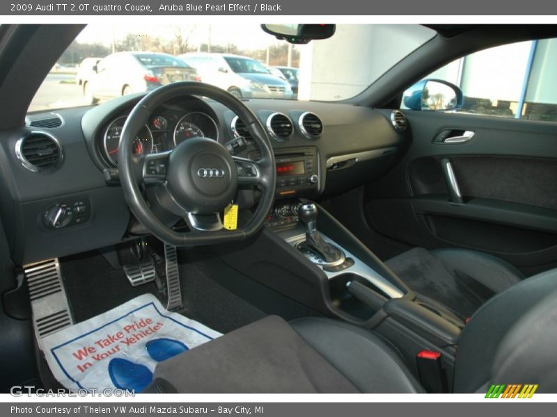 Aruba Blue Pearl Effect / Black 2009 Audi TT 2.0T quattro Coupe