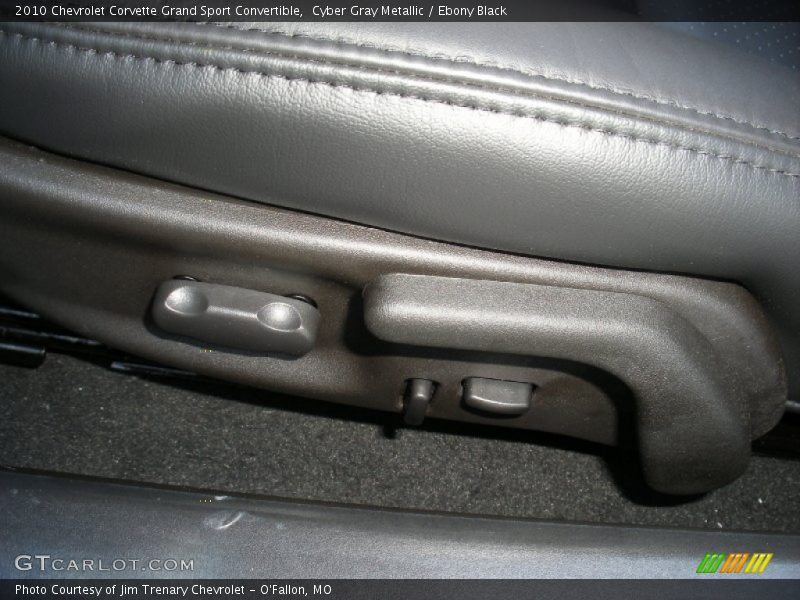 Cyber Gray Metallic / Ebony Black 2010 Chevrolet Corvette Grand Sport Convertible