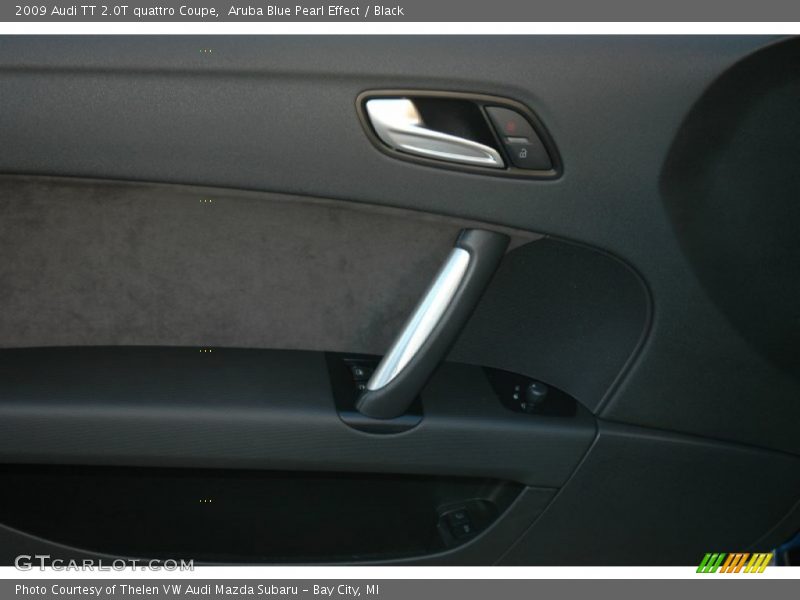 Aruba Blue Pearl Effect / Black 2009 Audi TT 2.0T quattro Coupe