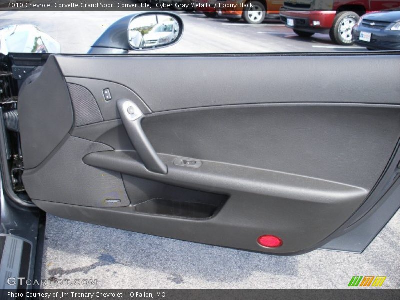 Cyber Gray Metallic / Ebony Black 2010 Chevrolet Corvette Grand Sport Convertible