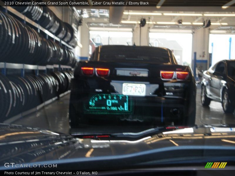 Cyber Gray Metallic / Ebony Black 2010 Chevrolet Corvette Grand Sport Convertible